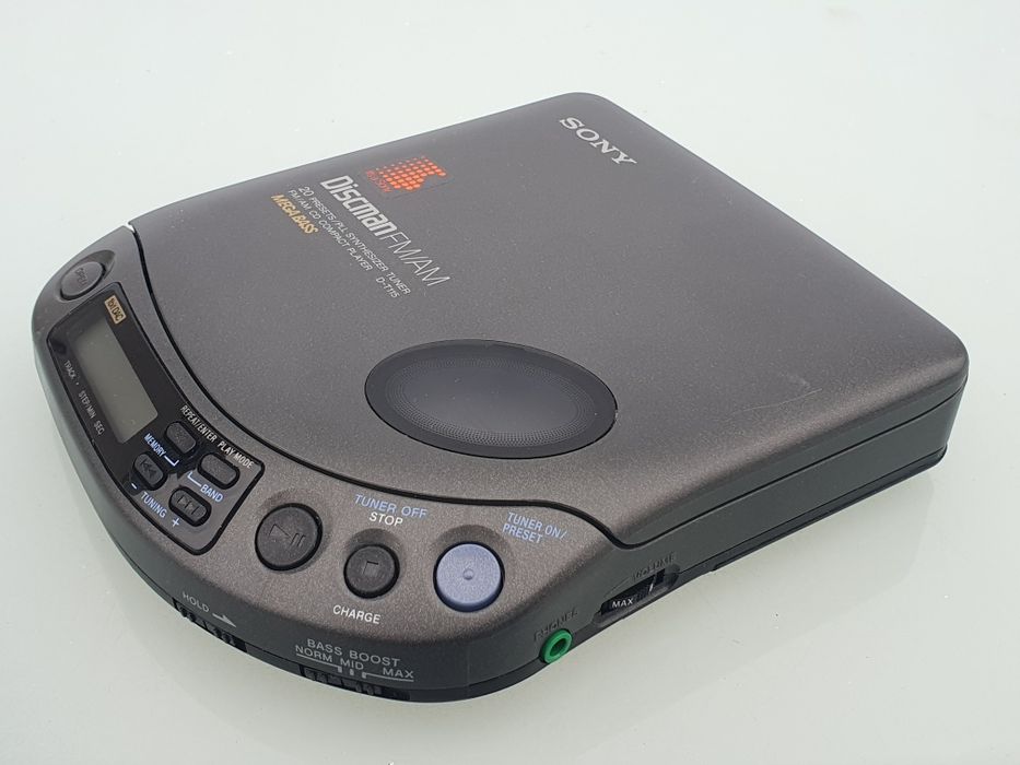 Discman Sony d-t115 z radiem vintage