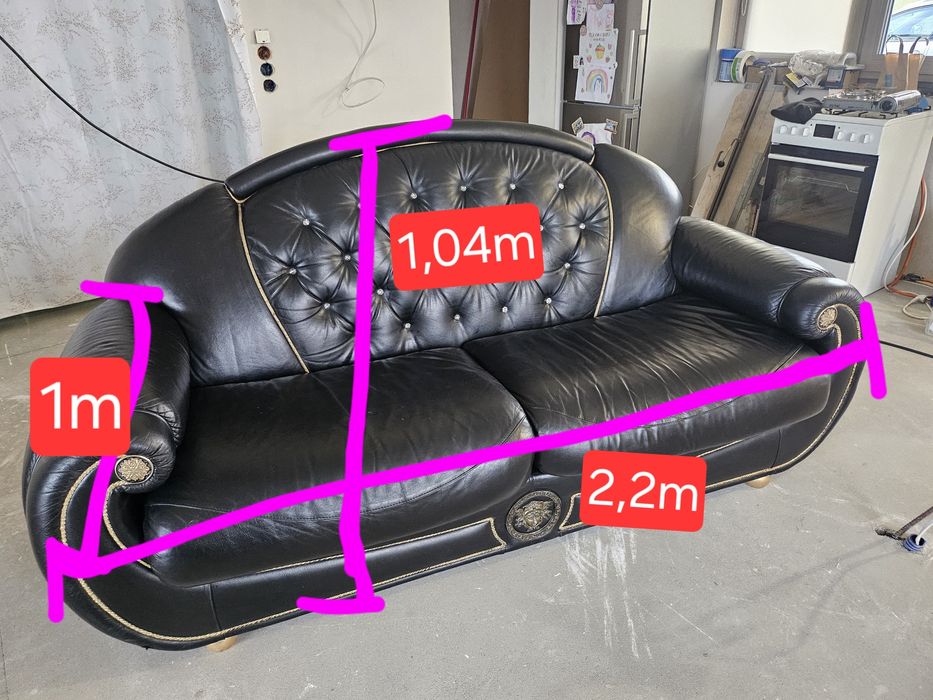 Komplet 2 kanapy sofy Italy