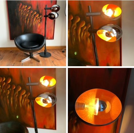 Lampa podłogowa Temde Leuchten, lata 70. Model 181