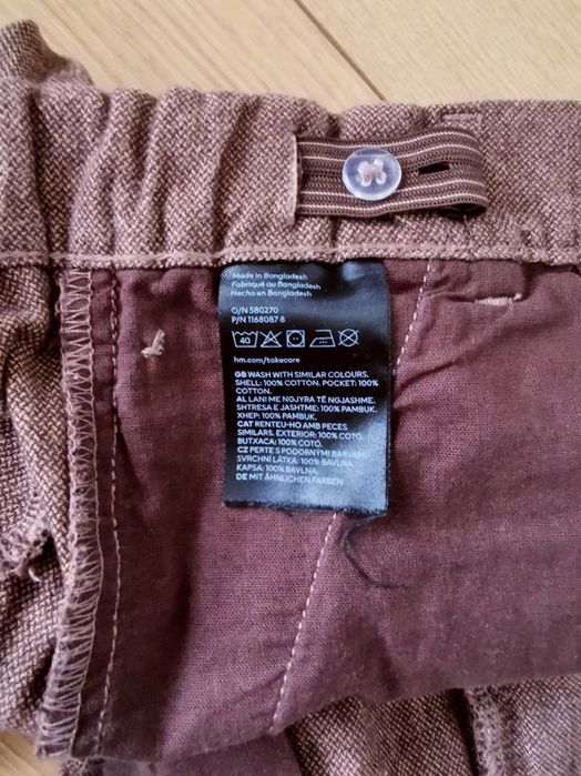 Eleganckie spodnie brązowe 134 H&M