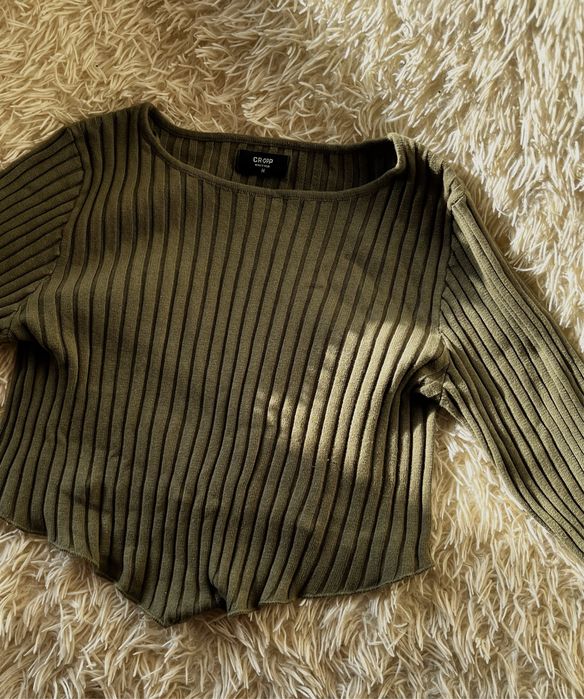 Светр Cropp зеленого кольору