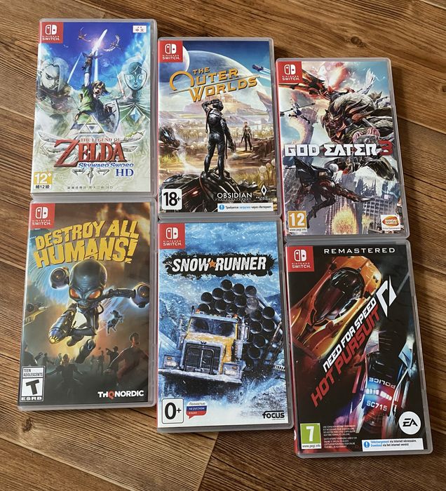 Ігри Nintendo Switch: Witcher, Fatal Frame, Stalker, Wolfenstein, Sam