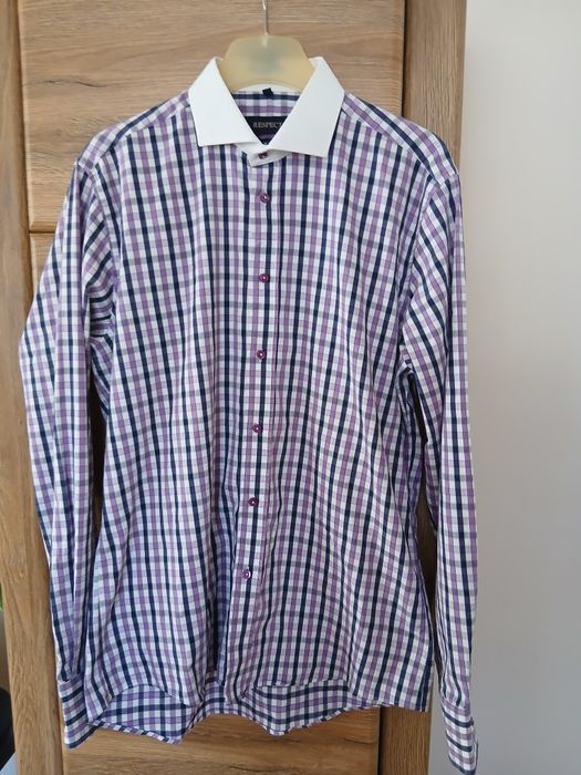 Koszula męska w kratkę Respekt 41