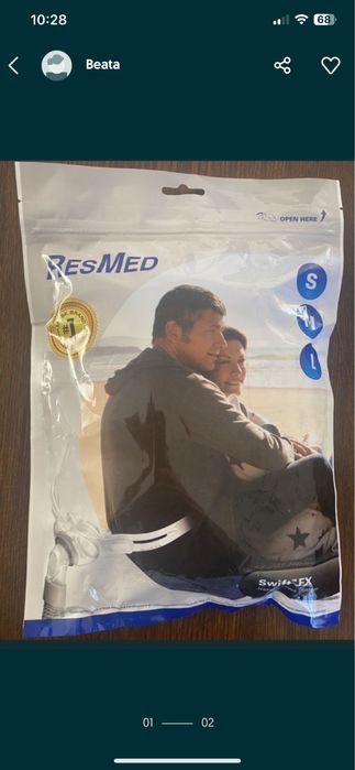 Maska ResMed Swift FX CPAP nosowa