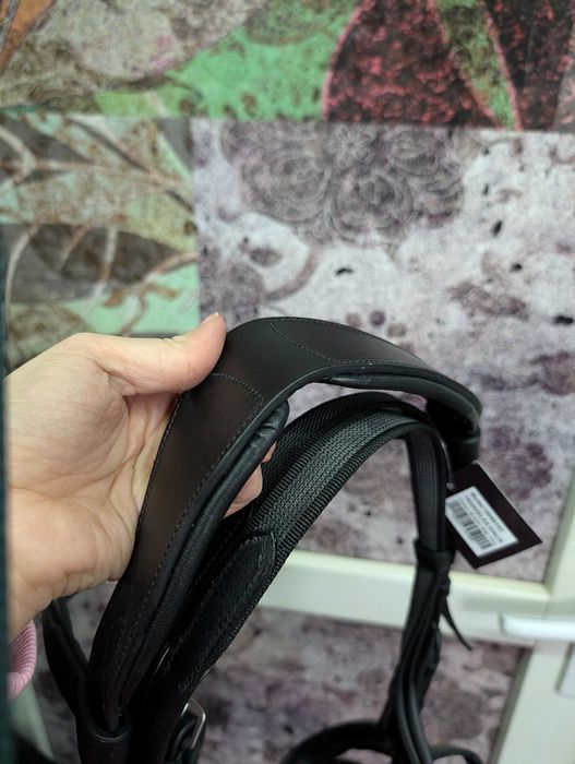 Ogłowie anatomiczne skórzane cob lub full