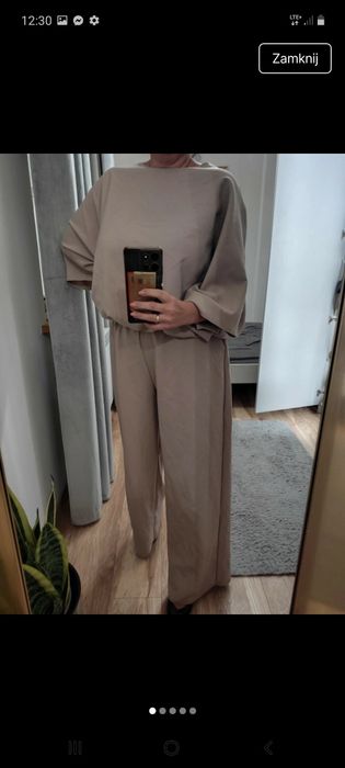 Komplet pakuten L szerokie nogawki
