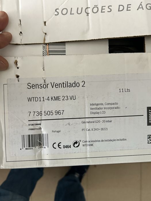 Esquentador vulcano novo