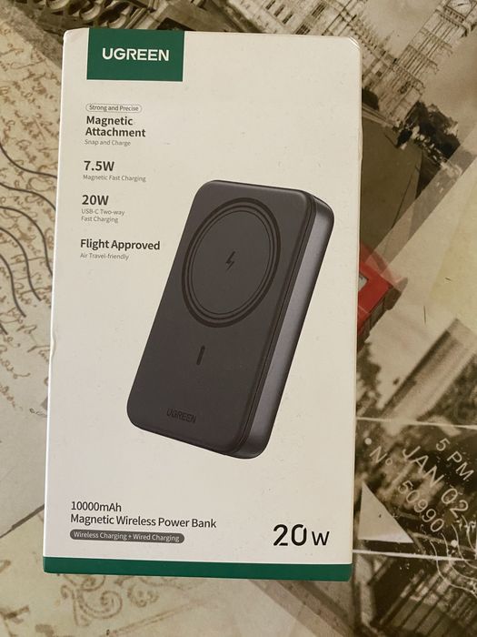 Павербанк Ugreen 10000mAh 20w Magnetic Charging