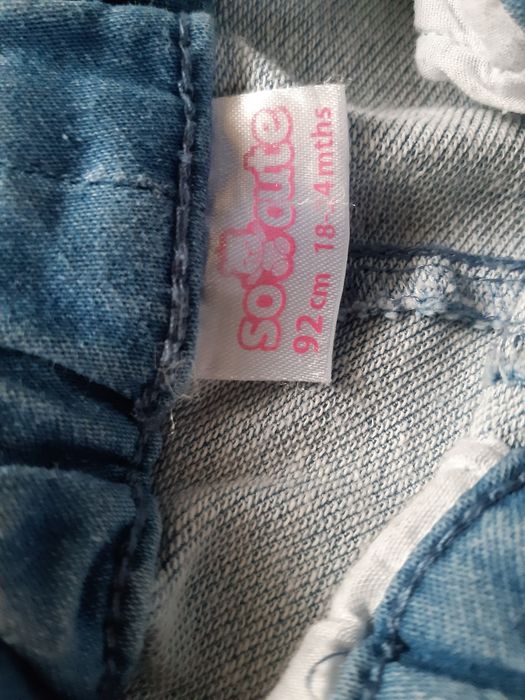 Spodnie jeansowe dla dziewczynki rozm. 92 "so cute" Pepco