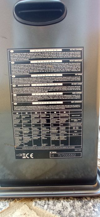 Aquecedor de parafina