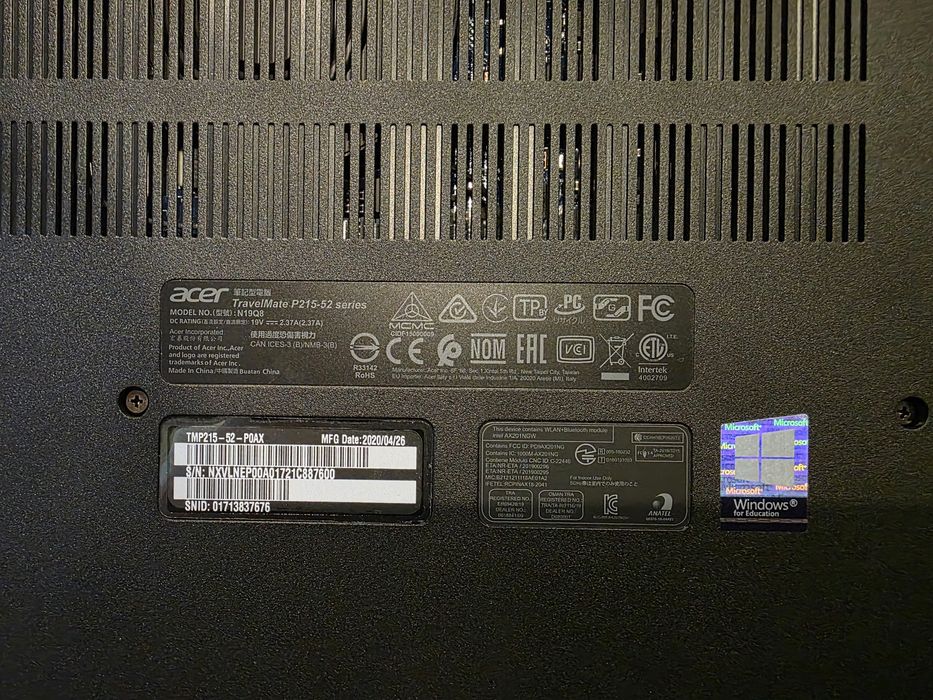 Laptop ACER |8 gb ram | 240 ssd | Intel 6405U | 15,6" | Windows 11 Pro