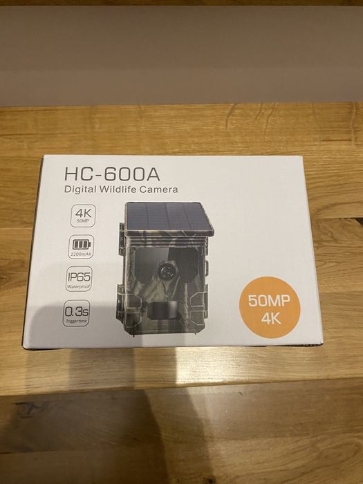 Leśna kamera HC-600A  panel solarny fotopułapka IP65 120° FULL HD podc