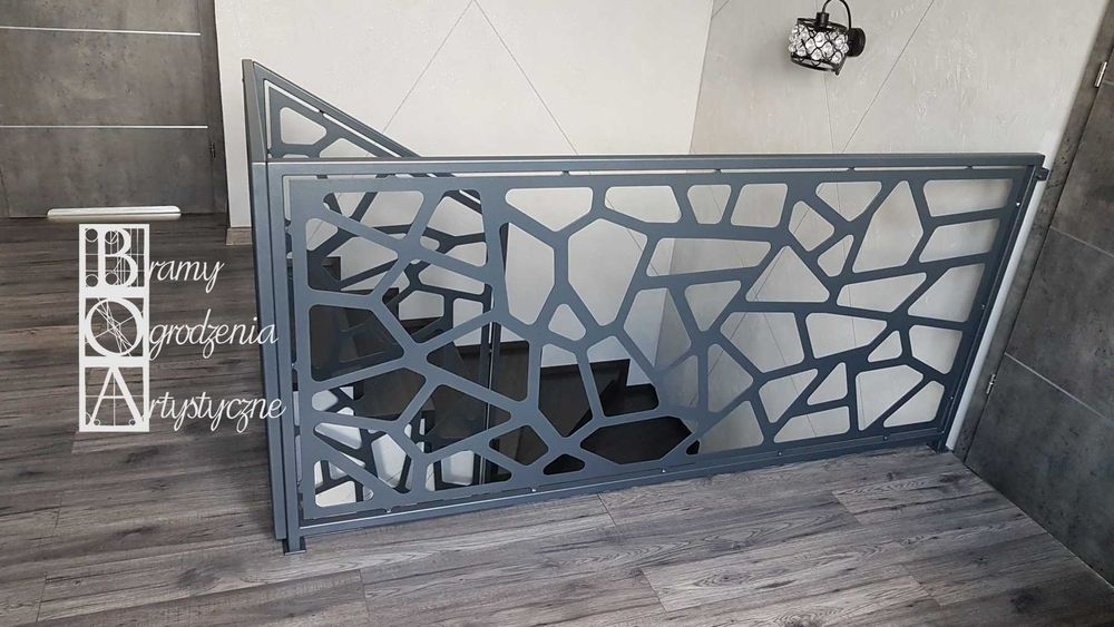 Panel wycinany ażurowy barierka schody blacha wycinana laserowo