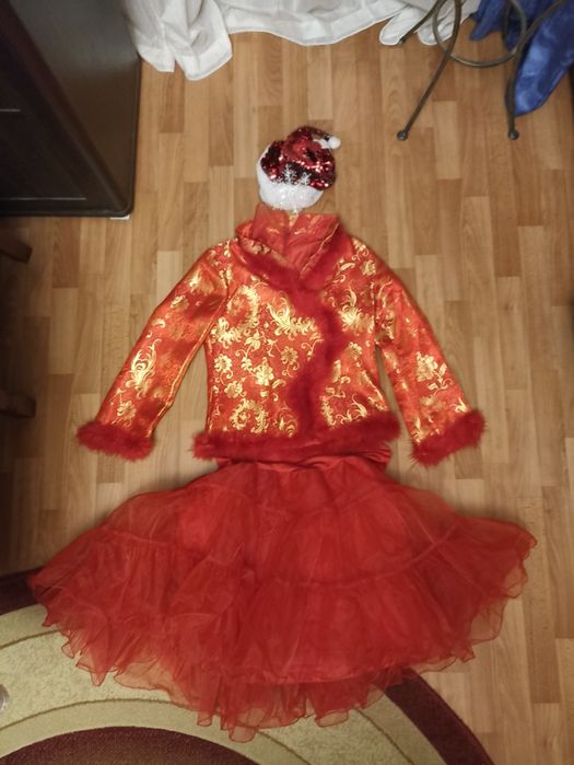 Карнавальный костюм Снегурочка,Помощница Санты, размер 48