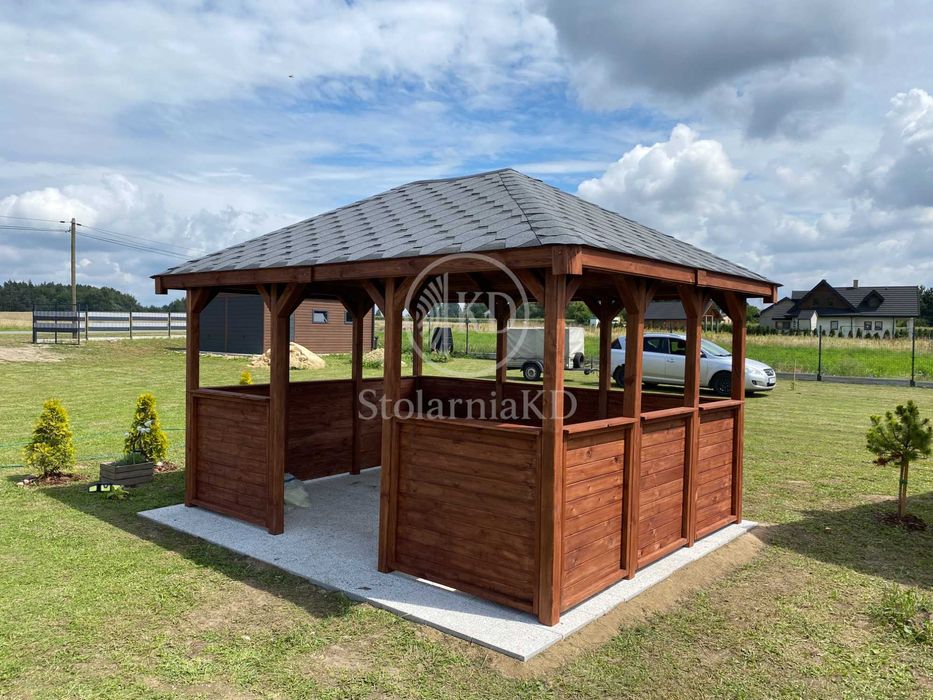 Drewniana altana ogrodowa 3x4 altanka różne wymiary, montaż, transport
