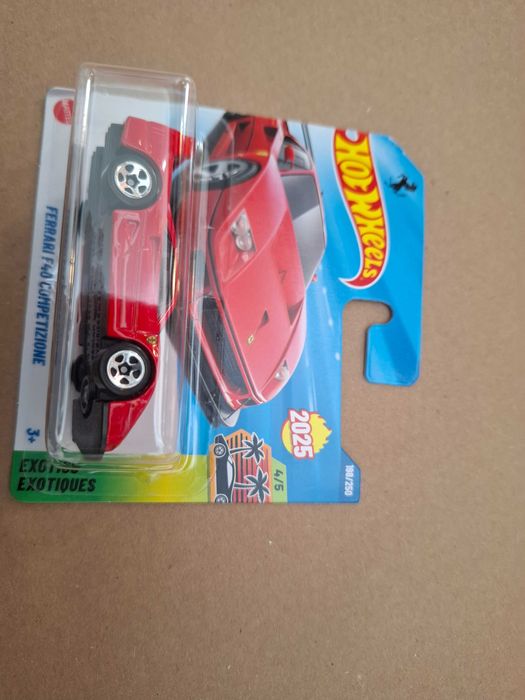 Hot Wheels Ferrari F40 Competizione 2025 – Novo/Lacrado – Exotics