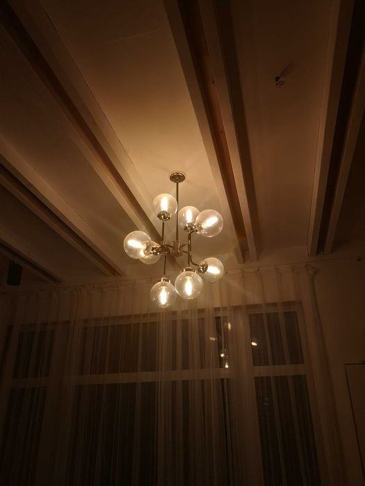 Lampa loftowa złota