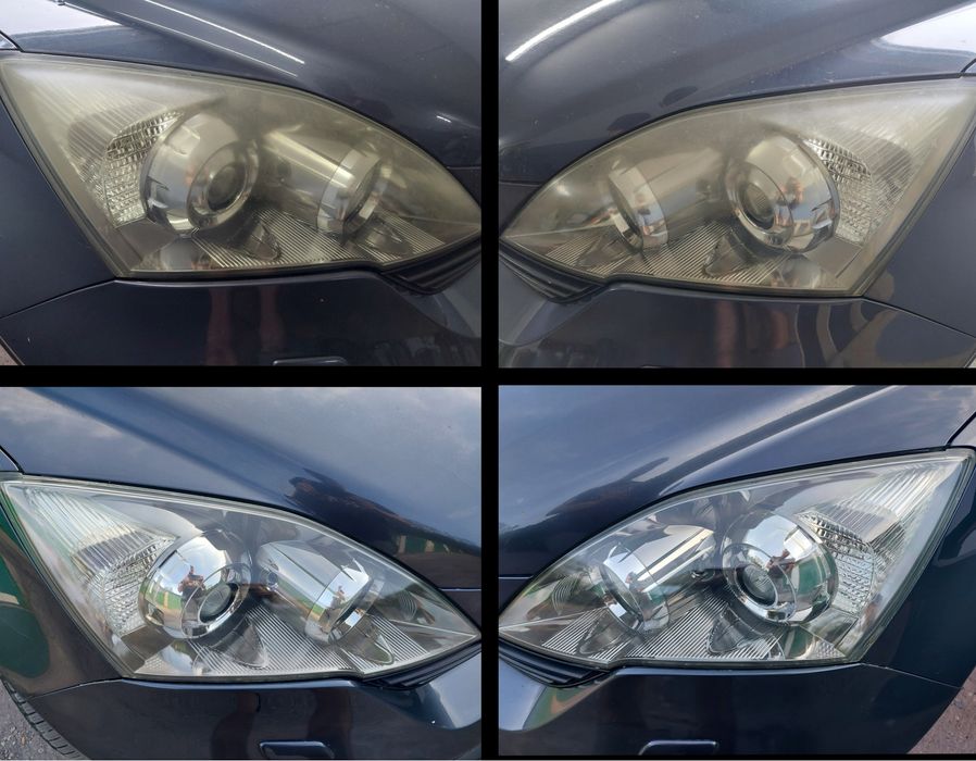 Polerowanie lamp, lakieru