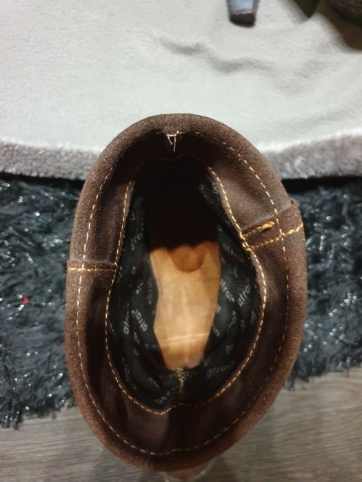 Botim/bota pele camurça castanhas 37