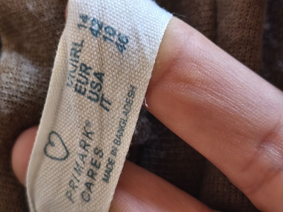 Primark ciepła sukienka nietoprz wiązana w pasie 40 42