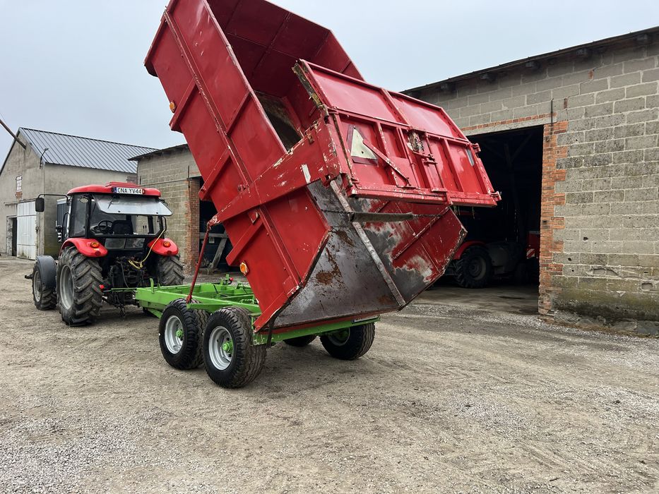 Przyczepa tandem mulda warfama t 041 t 042 super stan 8 ton transport
