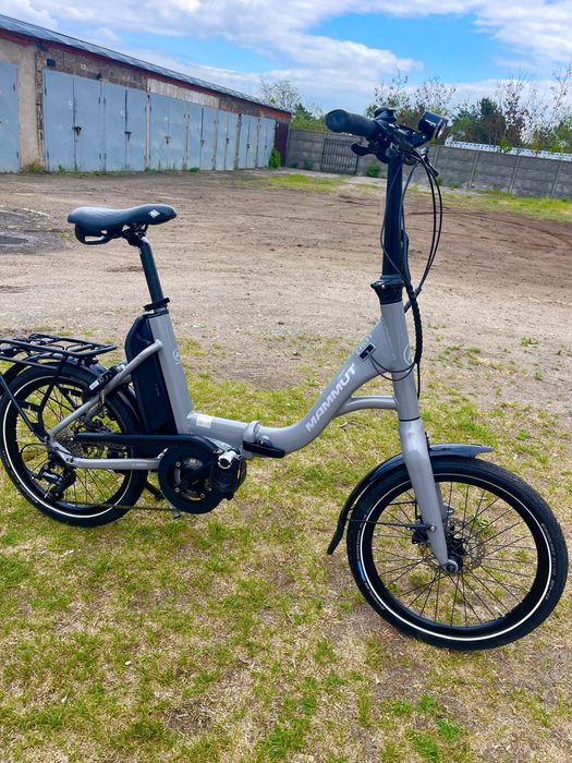 Skladany rower elektryczny Mammut E Fold 9 , kola 20”, tarczowe hamulce , Bosch , Piekny  tylko 3530 km