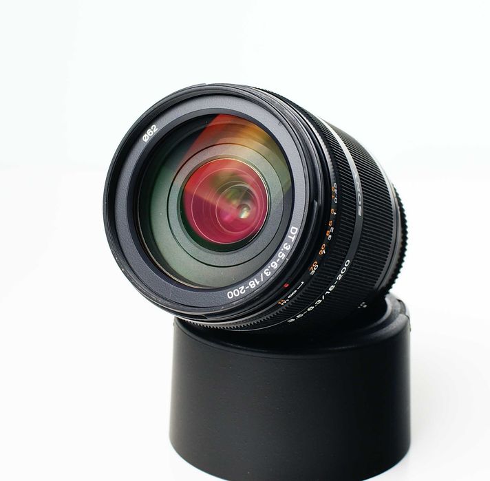 Super Obiektyw Sony 18-200 f/3.5-6.3 Tele Sony-A Stan BDB + UV
