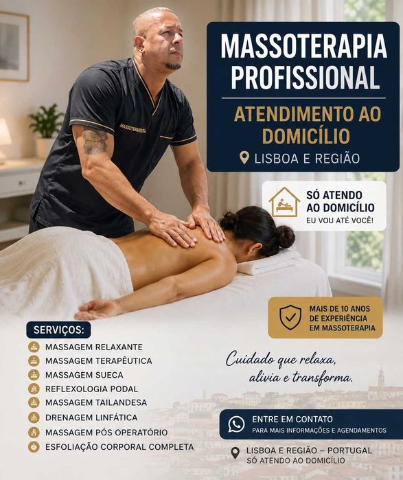Massoterapeuta massagem profissional