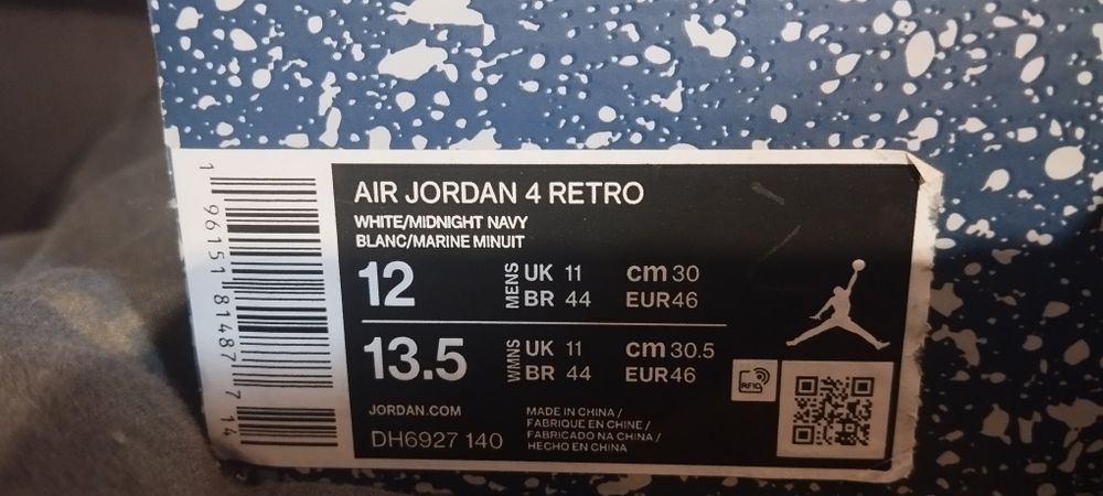 Nike  Jordan 4 (mid night navi)