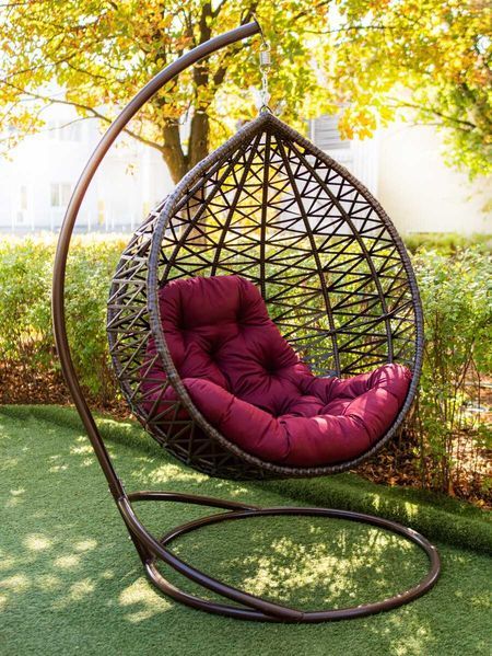 Кресло-Кокон Подвесные Качели Эльферо. Кресло Качалка из ротанга