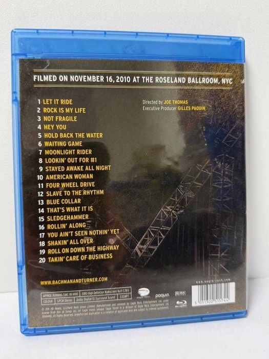 Bachman & Turner - Live At The Roseland Ballroom NYC Koncert Blu-ray