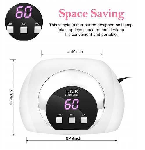 Lampa LED UV L.K.E S5 54 W biały