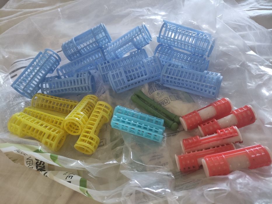 Wałki plastikowe 24szt (10+5+5+2+2)