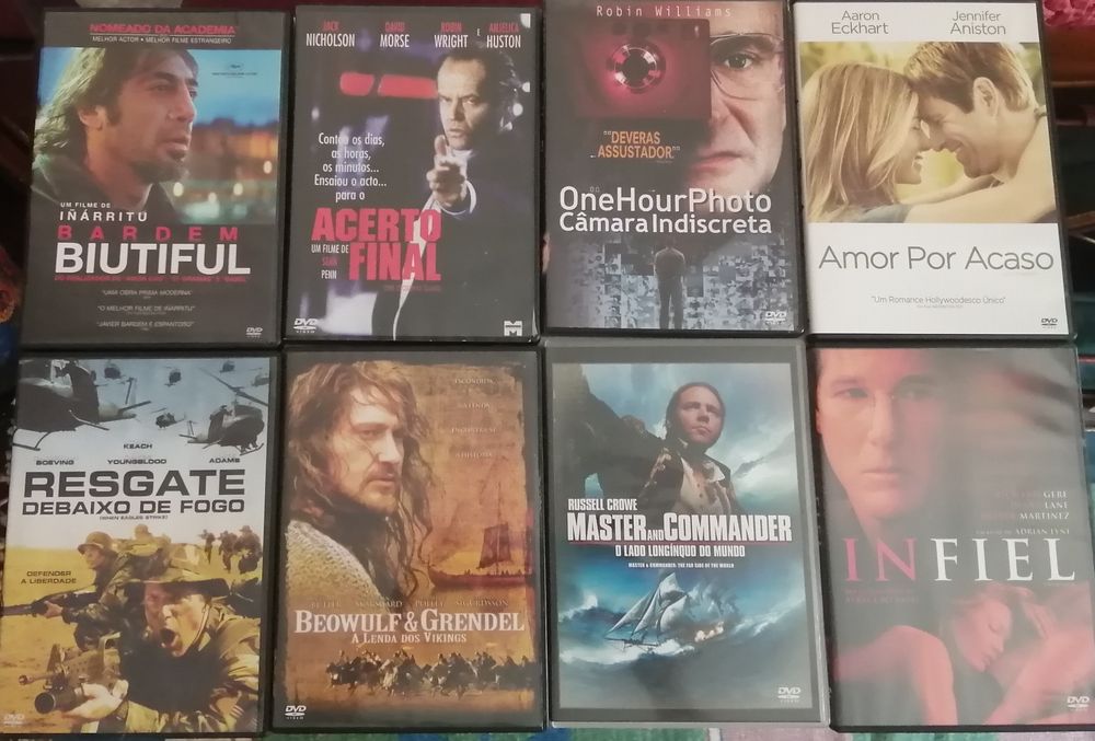Lote DVD Filmes e Séries - Suspense, Romance, Óscares