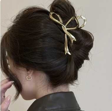 spinka do włosów NOWA metal czarna