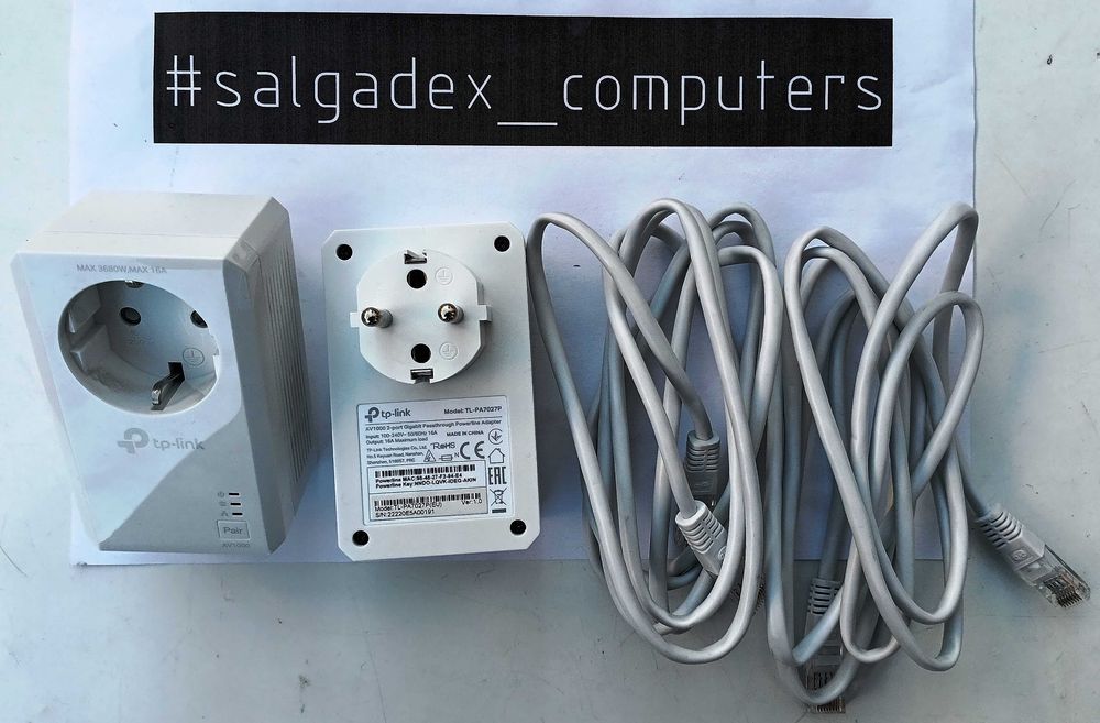 Powerline TP-Link TL-PA7027P KIT AV1000 2-Port Gigabit Kit