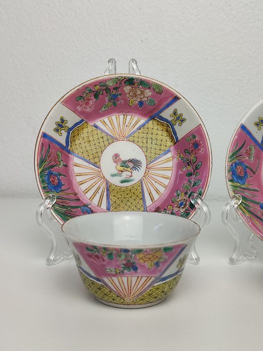 Par de chávenas em Porcelana Chinesa