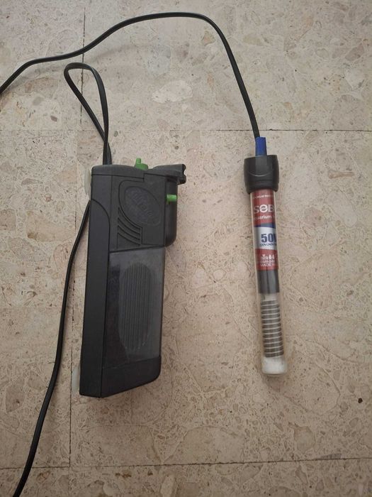 Aquário da marca Tetra e acessórios