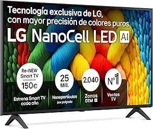LG NANOCELL AI 43NANO80A6B 43" 4K UHD SMART TV WIFI