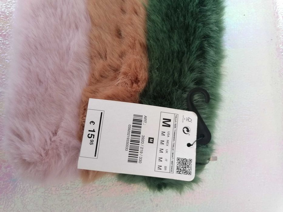 Mala/pochete/clutch de pêlo Zara NOVA, COM ETIQUETA
