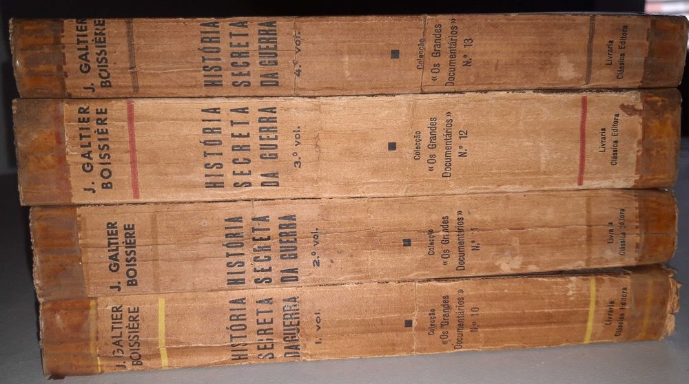 4 Livros Ref Par 2- Jean G.-Boissière -  História Secreta da Guerra