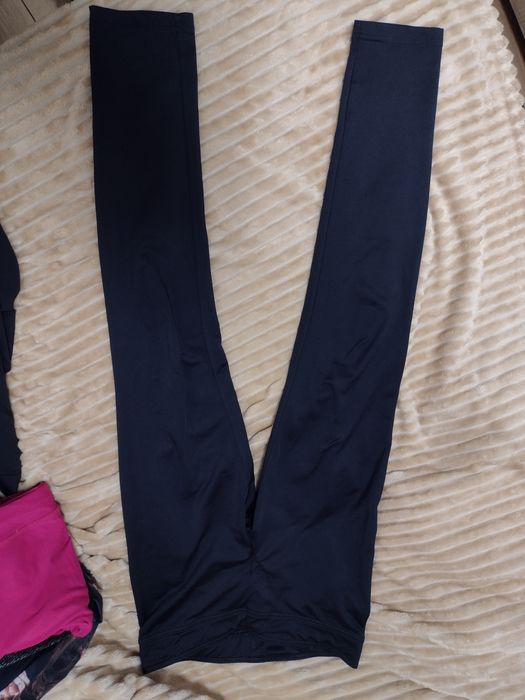 Czarne legginsy getry damskie s-m