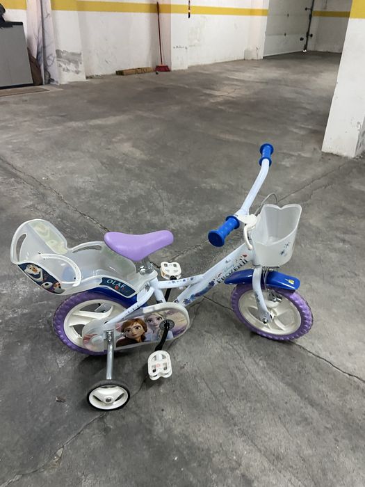 Bicicleta Infantil Disney Frozen II 12" Dino Bikes (Decathlon)