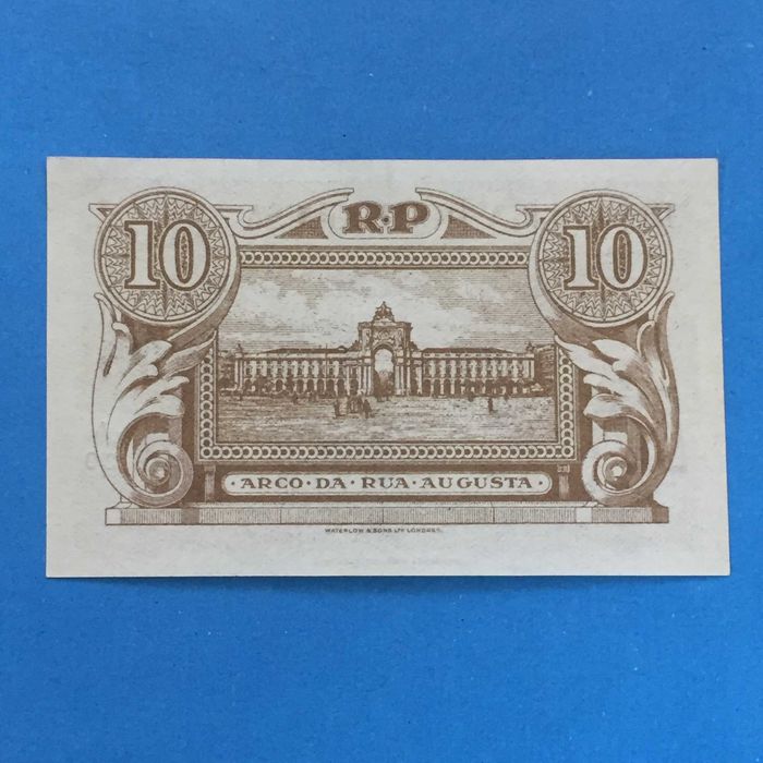 Cédula 10 centavos 1917/1925 casa da moeda - NOVA