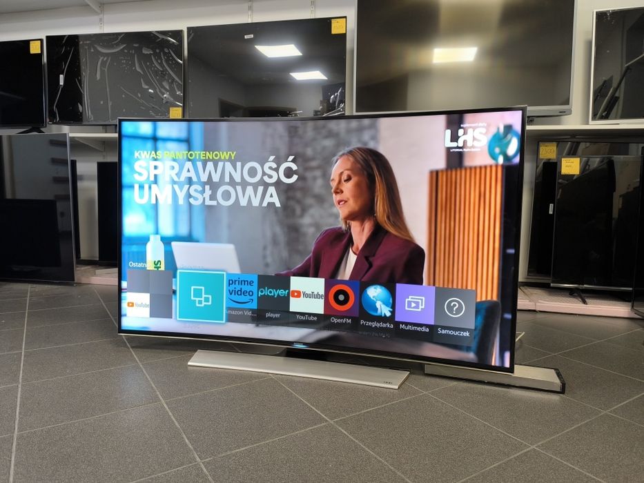 Samsung 55 cali Curved 4K UHD Smart WiFi HDMI USB 55HU8500L wada podświetlenie telewizor