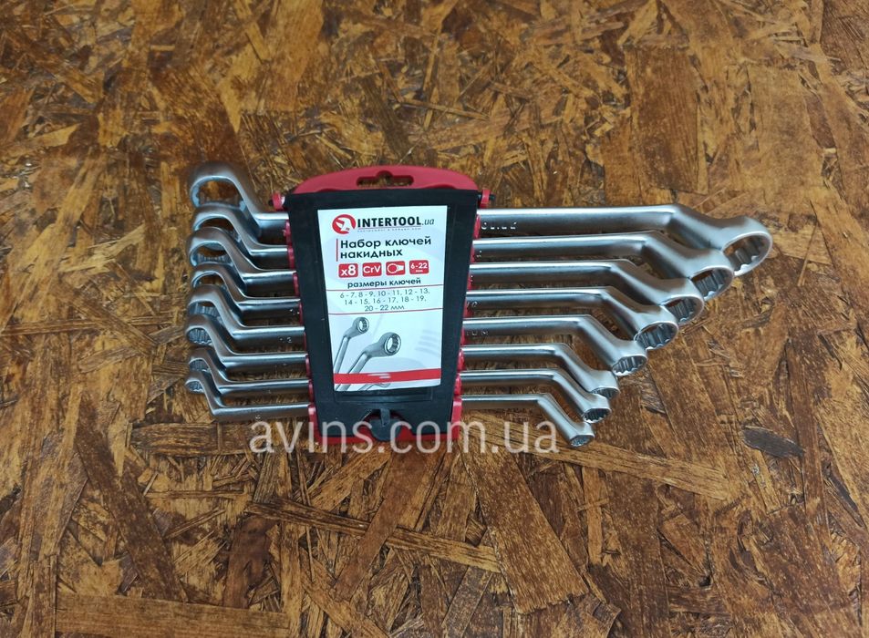 Качественный набор накидных ключей 8 ед 6-22 мм NTERTOOL HT-1102