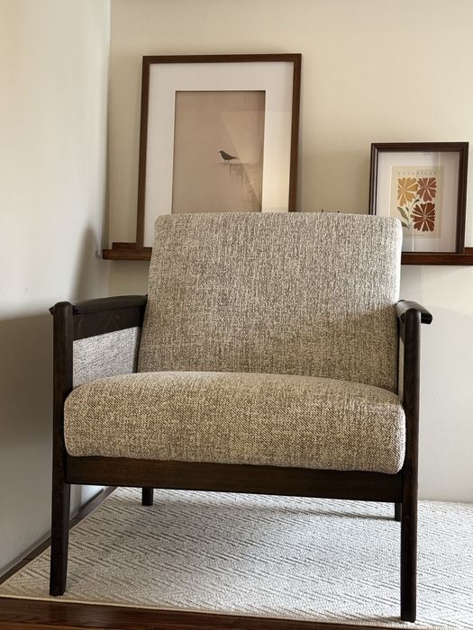 Fotel prl mid century vintage po renowacji