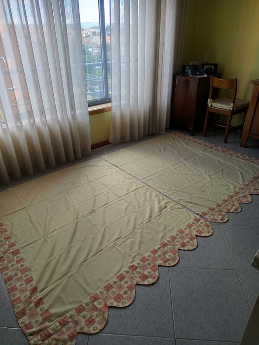 Edredon de aquecimento cama solteiro, almofadas e estores/cortinas