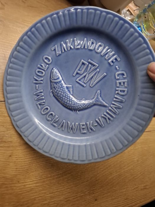 PRL Talerz fajansowy