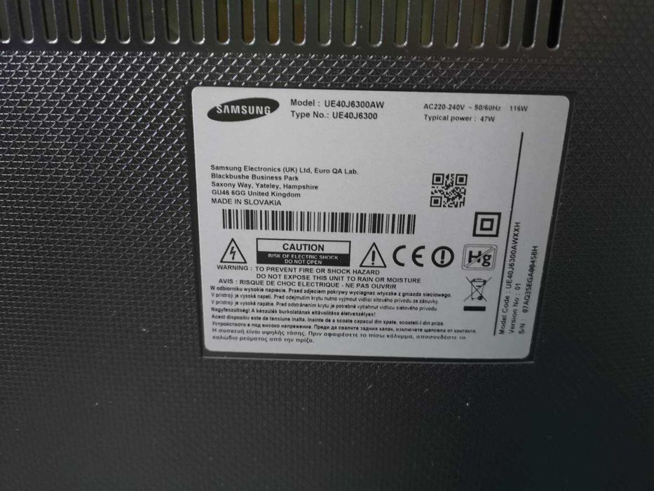 części do TV SAMSUNG UE40J6300 płyta główna ,t-con ,głośniki, zasilacz
